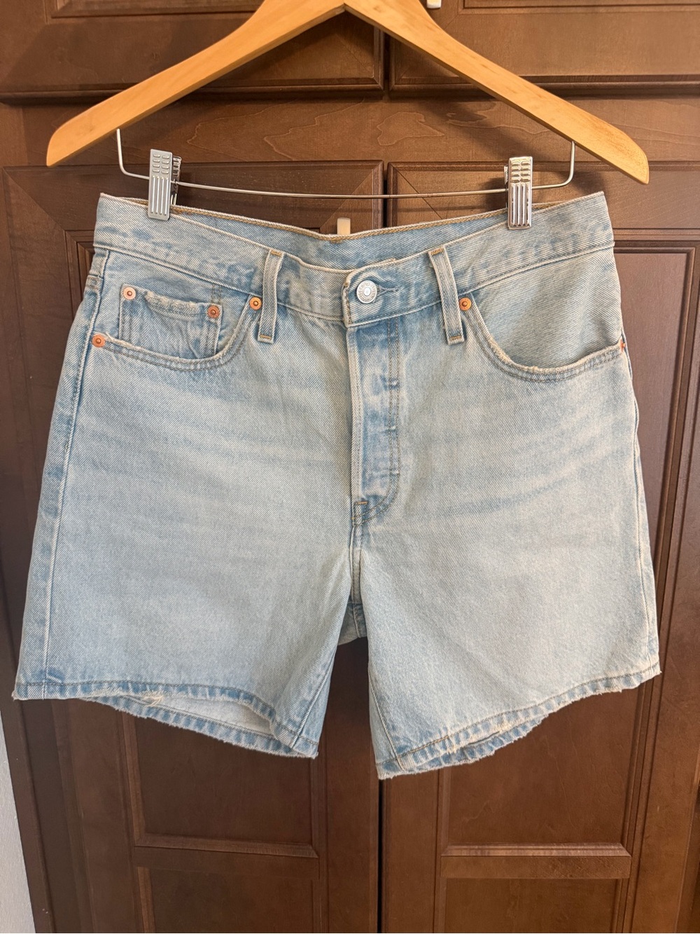 Levi's Light Wash Denim Shorts